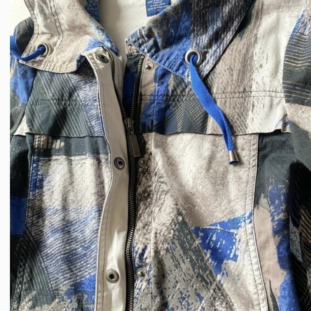 Jockey Blue and White Spring Jacket